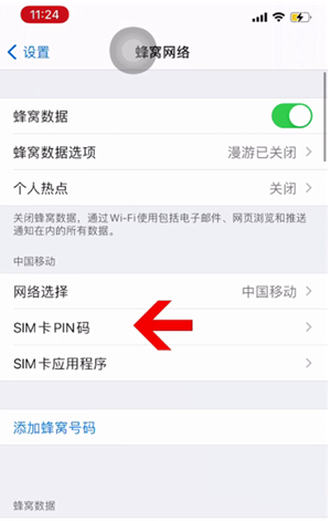 乐亭苹果14维修网分享如何给iPhone14的SIM卡设置密码 