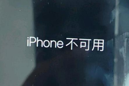 乐亭苹果服务网点分享锁屏界面显示“iPhone 不可用”如何解决 